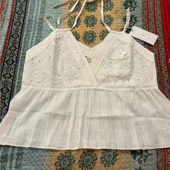 IRO White Eyelet Camisole Top - Picture 2 of 9